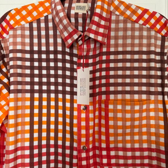 The Island General "NorBlack NorWhite" Shirt - Limited Edition Brown & Orange - Picture 1 of 3